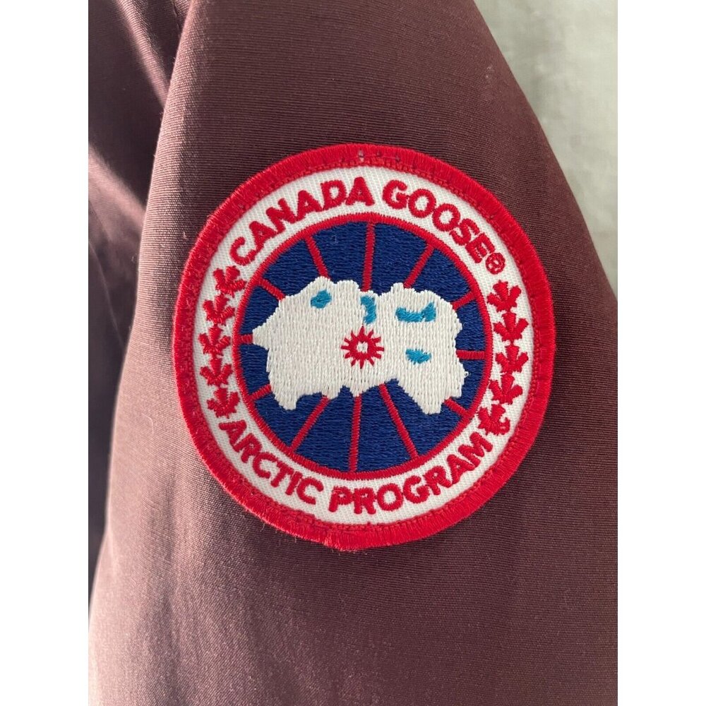 Canada Goose KENSINGTON Down Parka NO FUR 2506L Sz M Jacket Plum - Picture 9 of 16